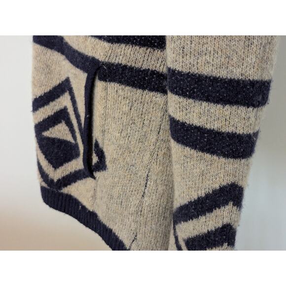 Toad&Co 100% Lambswool Heartfelt Diamond Cardigan Aztec Western Print Sz S - Picture 6 of 9